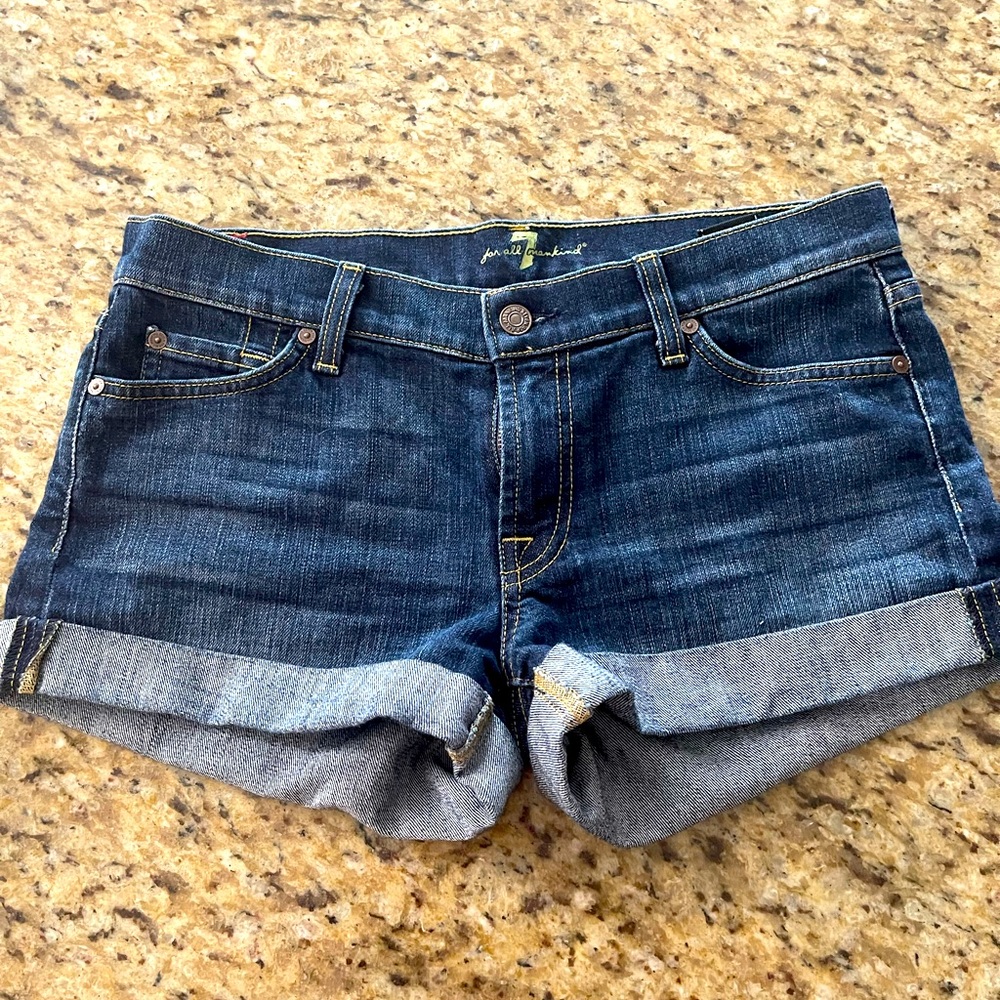 7 For All Mankind Women's Roll-Up Short